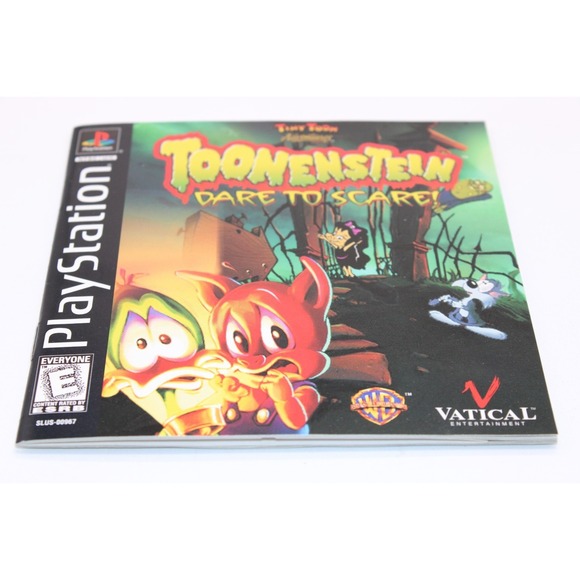 PS1 Tiny Toon Adventures: Toonenstein Dare to Scare (1999) CIB w/ Manual + Reg. - Picture 7 of 9